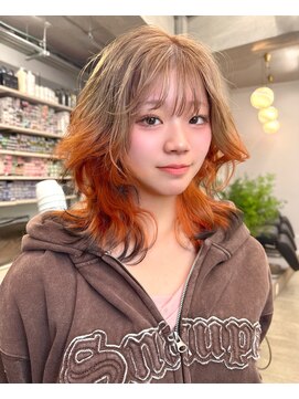 ヴァーディ オモテサンドウ(Vardy omotesando) デザインカラー・キツネカラー・オレンジカラー・裾カラー