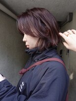 パークレーン アイス イヴェン(park lane ICI yeven) ブリーチなしボブ春カラーラベンダーボルドー/akari