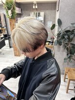 ヘアー ラボ エムツー(hair lab m2)&nbsp;エンドカラー×ホワイトシルバー｜メンズダブルカラー