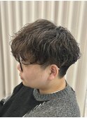 MEN’S HAIR/サーフカール/刈り上げセンターパート/伊勢崎