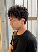 スパイキーショートシャドウパーマアクティブショート