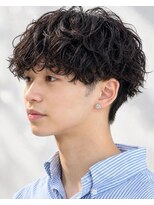 エクラート メン 仙台(ECLART men.)&nbsp;無造作カールのカーリーパーマ｜爽やかな印象のメンズマッシュ