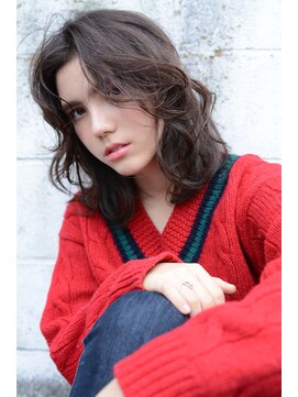 ミラバイグリーン(Mira by green) loose wave gray brown