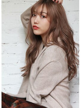 チョビー 銀座(chobii) グレージュ/デジタルパーマ/ゆるふわロング/艶/まとまる/高柳