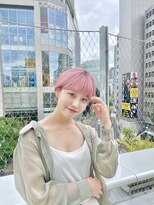 ディフィー 渋谷(defi) フェミニンピンク×エアリーマッシュショート