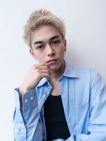 束間/ツーブロック/スパイキーショート/ブリーチ/短髪