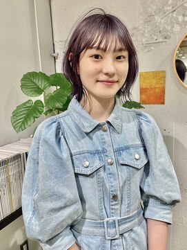 クリアーオブヘアー 栄南店(CLEAR of hair) ボブ×パープル/RIHO