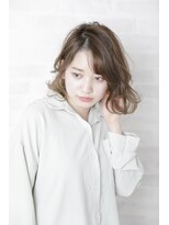 ルルディ バイ アフロディーテ銀座(luludi by APHRODITE) 黒髪/グレーベージュ/レイヤーロング/前髪パーマ/銀座