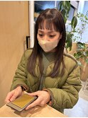 オン眉×ストレート