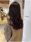 【あんstyle】40代30代ブリーチ有の暗めレッドバイオレット!