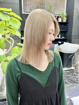 チュダック(ChuDuck) 韓国風《ミルクティー》ハイトーン/ケアブリーチ/ダブルカラー