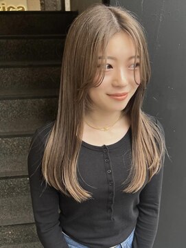 ヤド 原宿(YADO) グレーベージュ/カーキベージュ/レイヤーロング