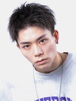 コンフィデンス メンズヘアー(confidence MEN'S HAIR) 黒髪おしゃれボウズ短髪ソフトモヒカンスキンフェードカットモク