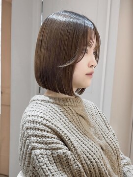 ロンド ブランシュ 錦糸町北口(Lond blanche) 前髪アンブレラカラーこなれミディイメチェンウェーブパーマ