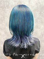 アウン 柏(a un)&nbsp;ウルフレイヤー/エンドカラー/ブルーパープル/髪質改善/柏