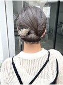 【中井千佳】つやっと！シンプルシニヨンヘア♪