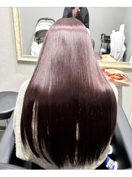 ナルハ(Naluha) #ブリーチなしダブルカラー#ワインレッド#艶髪ロング