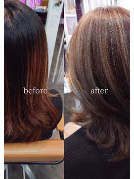 コアフールソレイユ(coiffeur SOLEIL) 白髪ぼかしハイライト/コアフールソレイユ