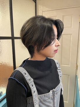 ロンドロゼ 池袋(Lond rose) ♪ミニウルフレイヤーカット顔周り前髪韓国ショートボブ/池袋