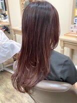 アルターリール(aL ter Rire)&nbsp;くびれヘア/アプリコットオレンジ/ハイライトカラー/中村郁未