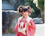 【七五三】着付け、ヘア、メイク　3歳　　￥11000