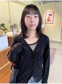20代30代40代　ミディアムヘア/レイヤー/暗めカラー