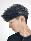 大分ニュアンスパーマセンターパートフェザーパーマ毛流れパーマ