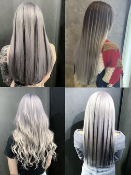 ハイライト、ブリーチ、ダブルカラー、インナーカラー、エクステ
