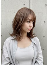 顧客様にはこちらも人気♪【何度でも使える】カット + 透明感カラー + ハホニコトリートメント￥8,500