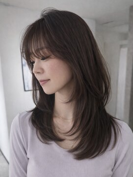 エトワ 中央店(etoi) 大分ハッシュカット胸上鎖骨下ミディアムレイヤースタイルかるめ