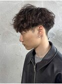 MEN’S HAIR/シャドウパーマ/刈り上げセンターパート/群馬高崎