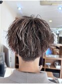 ツイストパーマ＋ハイライト