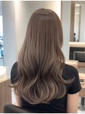 ダークパープル &nbsp;グレージュ &nbsp;赤み消しカラー　ミルクブラウン