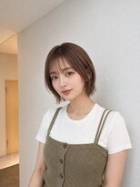 フォト 新宿三丁目(foto)&nbsp;髪質改善縮毛矯正地毛風ストレート切りっぱなしボブ