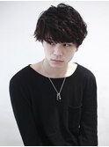 【-KOKO_】#メンズパーマ#黒髪#ツーブロックマッシュ