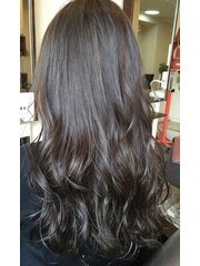 【salon de OCCO】全体メッシュの透明感グレージュ