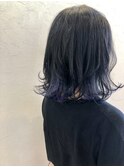 インナーカラー×ブルー&パープル