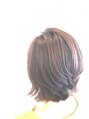 ヘアー サロン ピプ(PiPU) 切りっぱなし外ハネ★赤系カラーでツヤ館UP!!