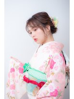 ふんわりアップ振袖