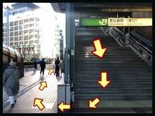アンフィ トウキョウ 恵比寿店(Amphi Tokyo)の雰囲気（JR東口を出て矢印の方向にまっすぐ30秒進みます）