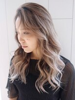 アイティー バイ アルバム 中野店(IT by ALBUM) バレイヤージュロング_ハイライトカラーオリーブカラー_ba302513