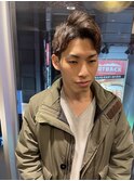 ツーブロックショート理容室/美容室/六本木/メンズカット