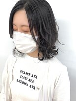 クオリス 上板橋店(QUALIS) 20代30代☆暗髪/ダークアッシュ/モノトーン/外ハネボブ/ウェーブ