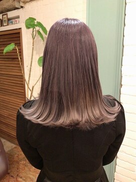 ラレイ(Lalei) ＊グレーパープル　グラデーションカラー　辻幸奈　表参道