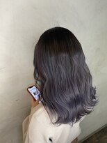 ファンド 千葉(fand)&nbsp;ラベンダーグレー/韓国風レイヤー/メルティカラー/くびれヘア