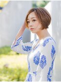 ヘアカット/ショートヘア/アディクシーカラー/大人かわいい