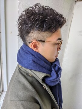 ムーンジェジェ(moon jeje) グリースで作る、立ち上げパーマスタイル★ 藤原