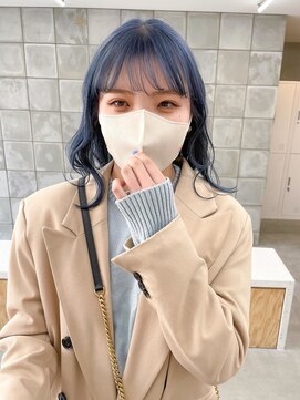 トゥコ(tuco) ヘアカラーブルーシルバーブルー水色ネイビーカラーダブルカラー