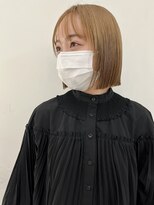 エンドリンク(endlink)&nbsp;ハイトーンベージュ×ぱつっとボブ