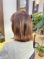 ヘアアーク(HAIR arc)&nbsp;ロブ#ピンクベージュ#韓国#外ハネ#奏の杜#京成大久保#京成津田沼